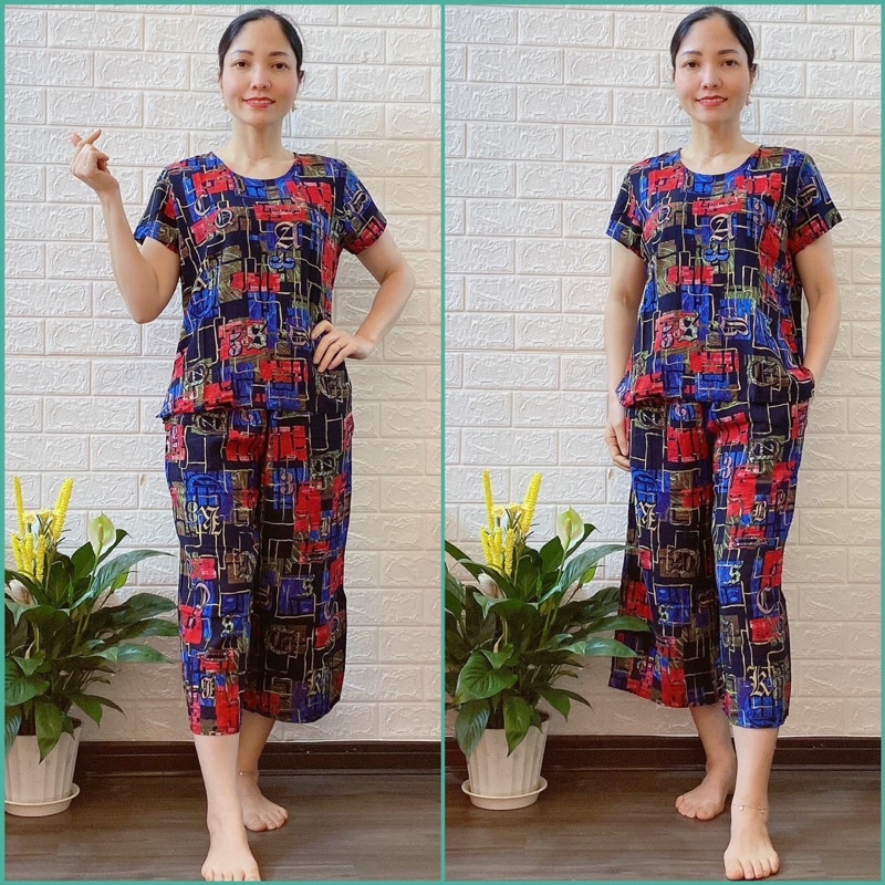 Đồ Bộ Trung Niên Bộ lanh Gia Huy Hàng Bigsize từ 64-75kg