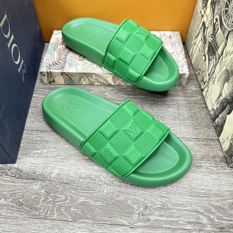 Dép lê LV đúc đủ màu hàng cao su đúc form nhỏ