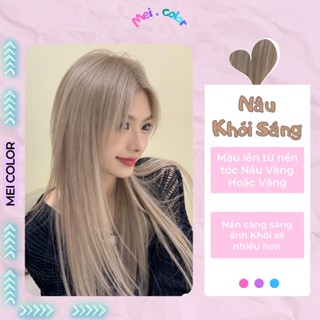 Thuốc Nhuộm Tóc Màu NÂU KHÓI SÁNG Cần Tẩy | THUỐC NHUỘM TÓC TẠI NHÀ