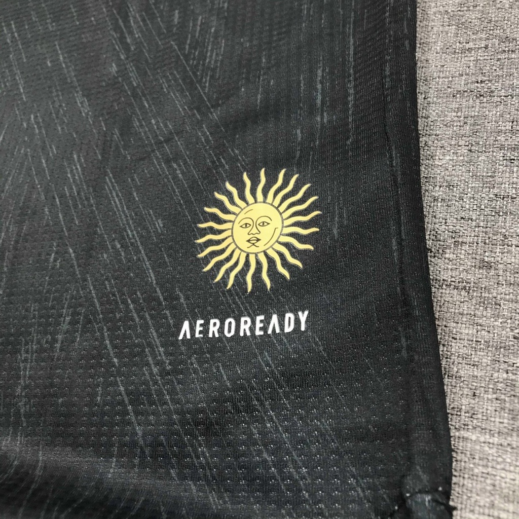 Bộ quần áo đá banh đội tuyển bóng đá argentina màu đen black mới 2023 phiên bản kỷ niệm America's Cup logo thêu