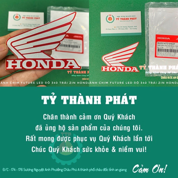 Tem cánh chim Future Led Đỏ Đô 340 Trái zin