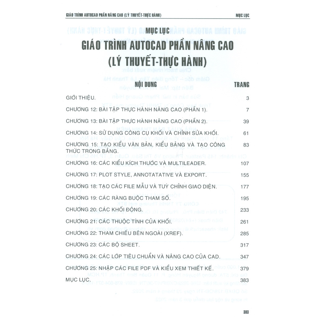 Sách - Giáo Trình Autocad Phần Nâng Cao
