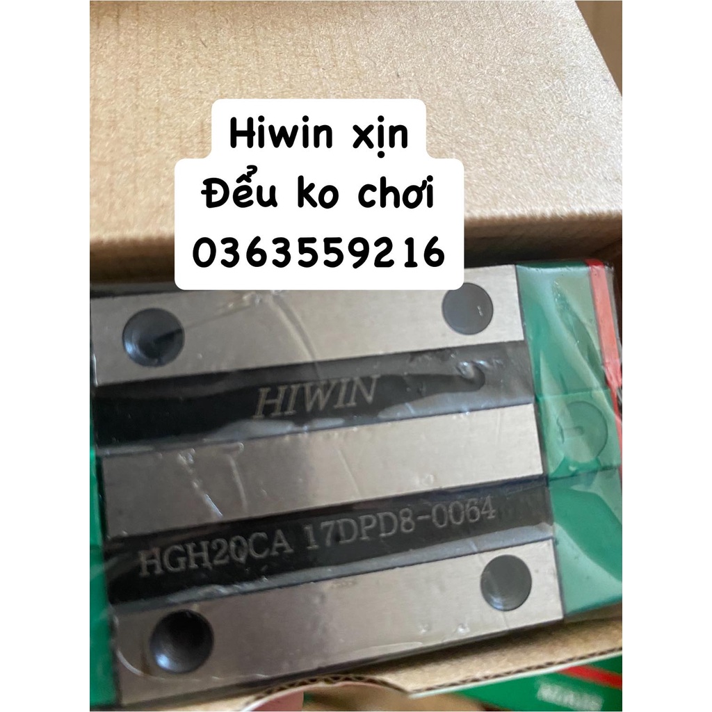 Block bi trượt HGH 20-25/ con trượt hiwin 20-25 vuông cao cấp có logo hãng