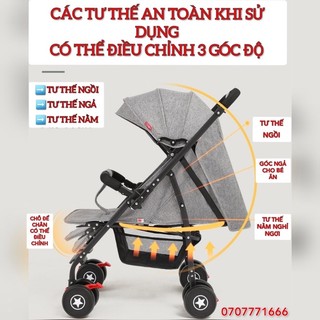 xe đẩy 2 chiều 3 tư thế