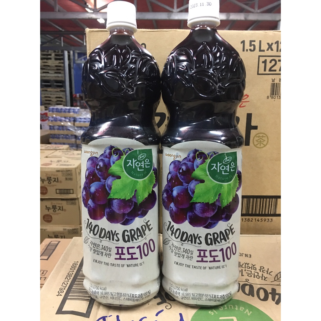 Nước nho Woongjin Hàn Quốc 1.5L
