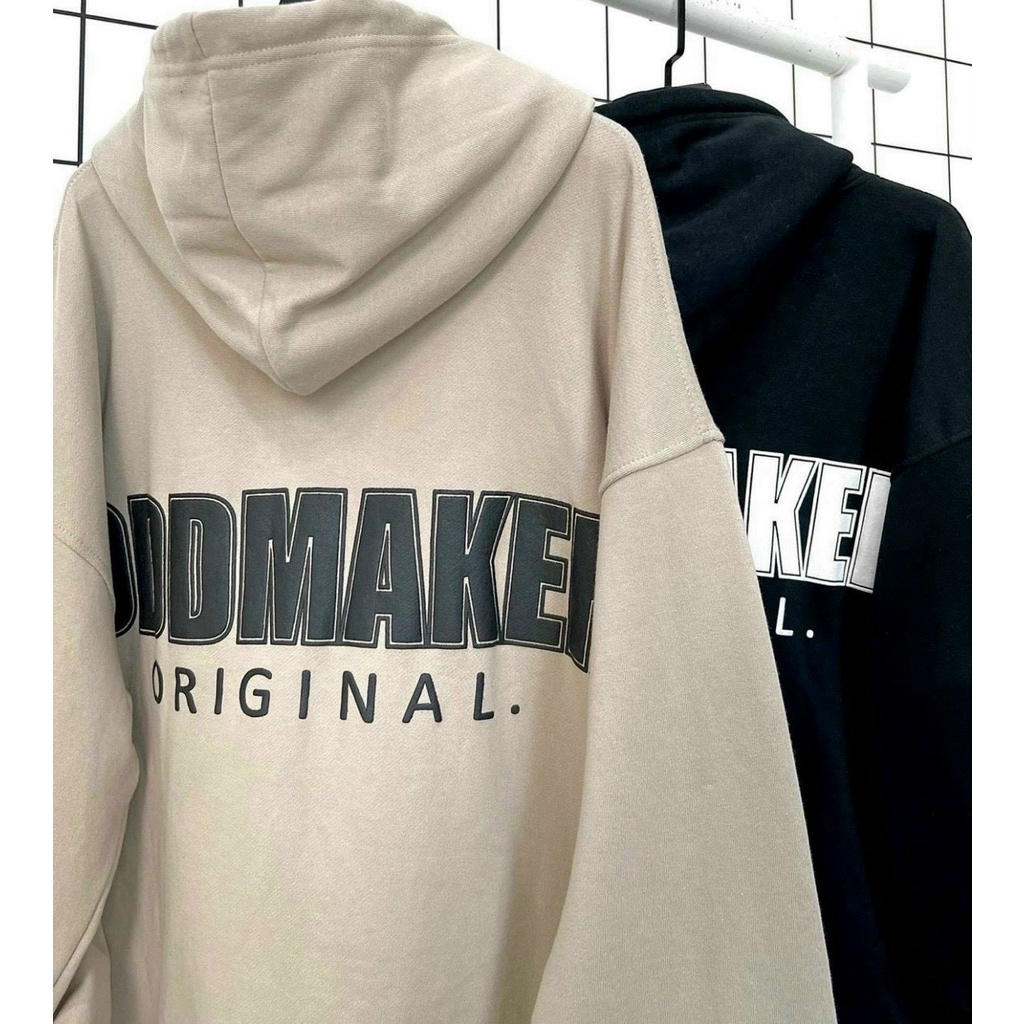 Áo khoác nỉ dây kéo có mũ form rộng học sinh ưa chuông màu đen và nâu, áo nỉ chống nắng có mũ