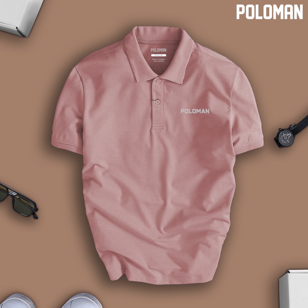 POLOMAN cổ bẻ BASIC CVC vải cá sấu sang trọng, lịch lãm, thoáng mát
