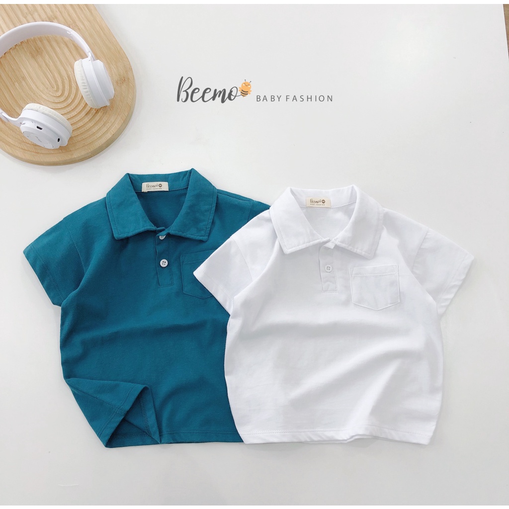 Áo polo cộc tay cho bé trai,bé gái Beemo,chất liệu cotton thoáng mát,hàng xuất Âu Mỹ B169