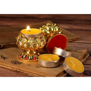 Chân Đế sen đèn đèn cầy đế nến mật tông tây tạng phong thủy tài lộc