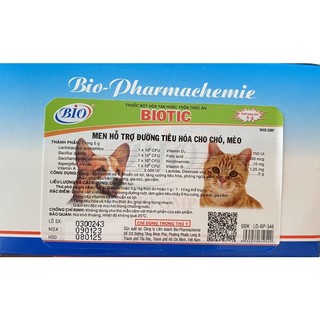 BIO-TIC men tiêu hoá cho chó mèo gói 5gam date mới