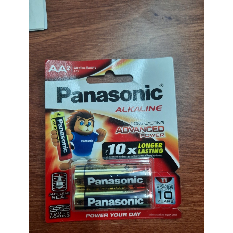 Hộp 12 Vỉ Pin AA Panasonic Alkaline LR6T/2B Đỏ 1,5V Made in ThaiLand