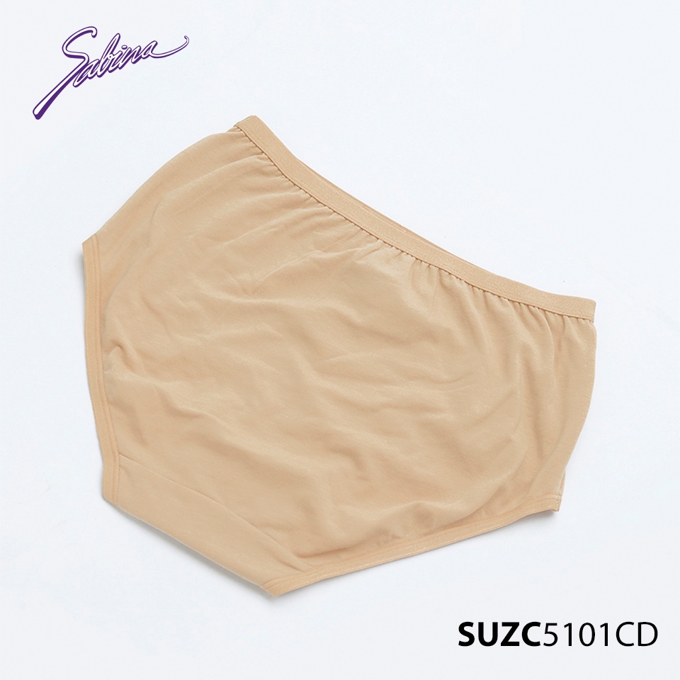 Quần Lót Lưng Cao Cạp Cao Cotton cao cấp Vừa Màu Trơn Panty Zone By Sabina SUZC5101