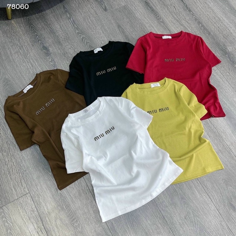 ÁO THUN ZIP XỊN MIU MIU