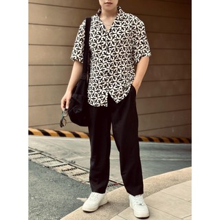 Sơ mi TN lụa họa tiết mango By 1M