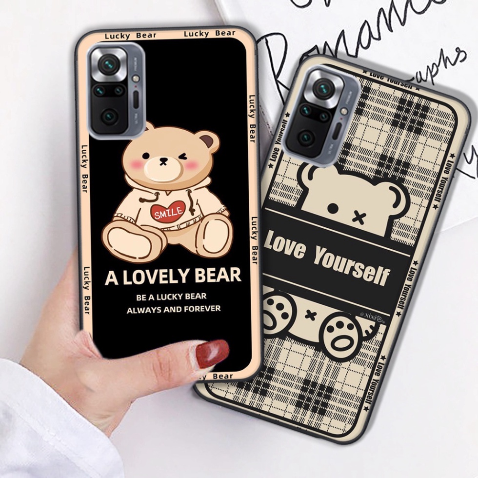Ốp lưng Xiaomi Redmi 10 / Redmi note 10 4g 5g / Redmi note 10 Pro in ấn hình cute, chú gấu nghịch ngợm siêu chất siêu rẻ