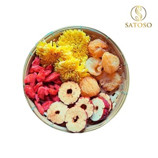 Trà hoa cúc mix long nhãn, kì tử, táo đỏ 4 vị SATOSO 10g
