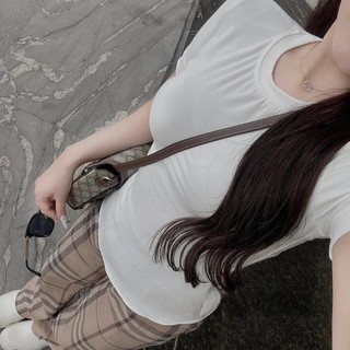 Set Quần Kẻ Mix Áo Thun L1