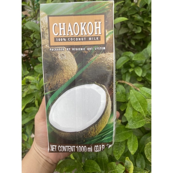 Cốt dừa CHAOKOH hộp giấy 1kg Thái lan chính hiệu