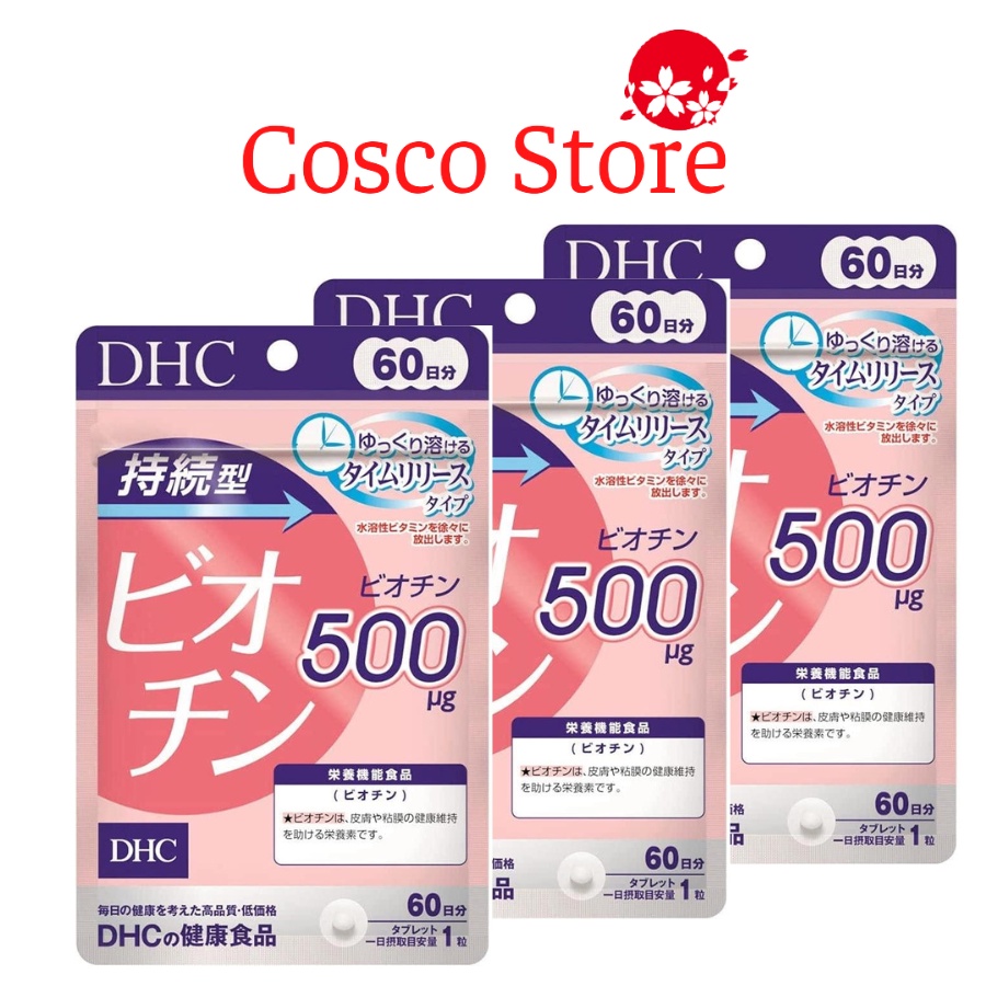 Viên uống ngăn ngừa rụng tóc Biotin Nhật Bản 60 ngày