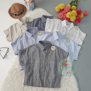 Áo sơ mi tay lửng tay liền