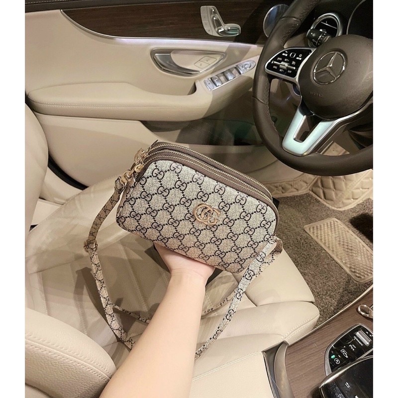 Túi ví nữ 3 ngăn có dây đeo chéo hot hit