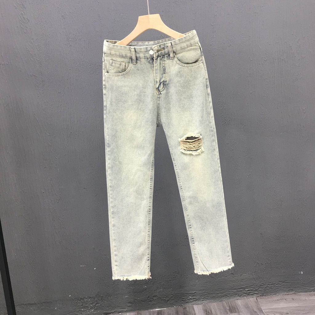 Quần jean nam ống rộng - phong cách unisex - dáng suông phong cách hàn quốc ( rêu 01) | BigBuy360 - bigbuy360.vn