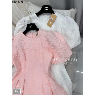 ĐẦM MIDI TAY BỒNG XỐP MỀM