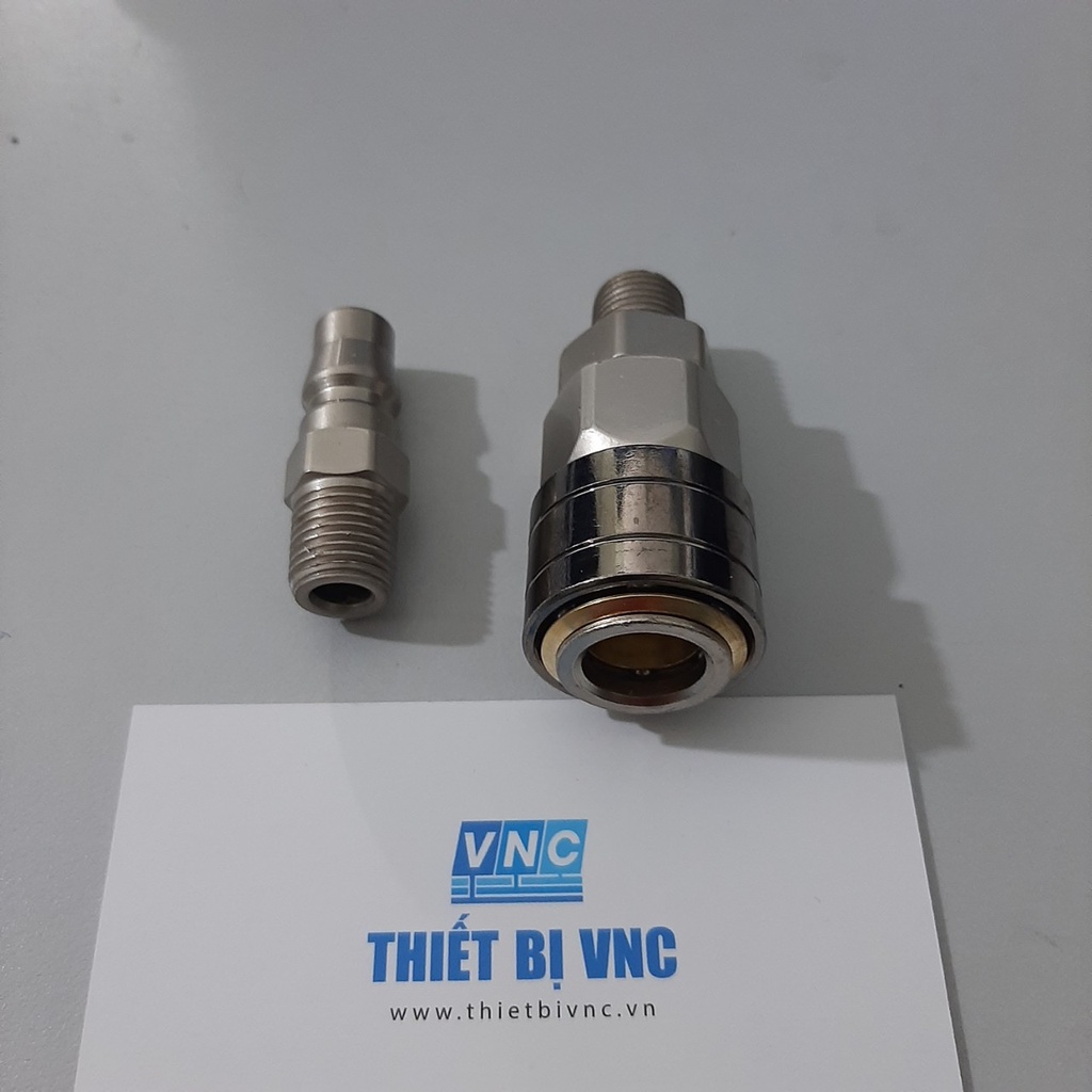 Nối nhanh hơi tự động ren ngoài 13mm nhật