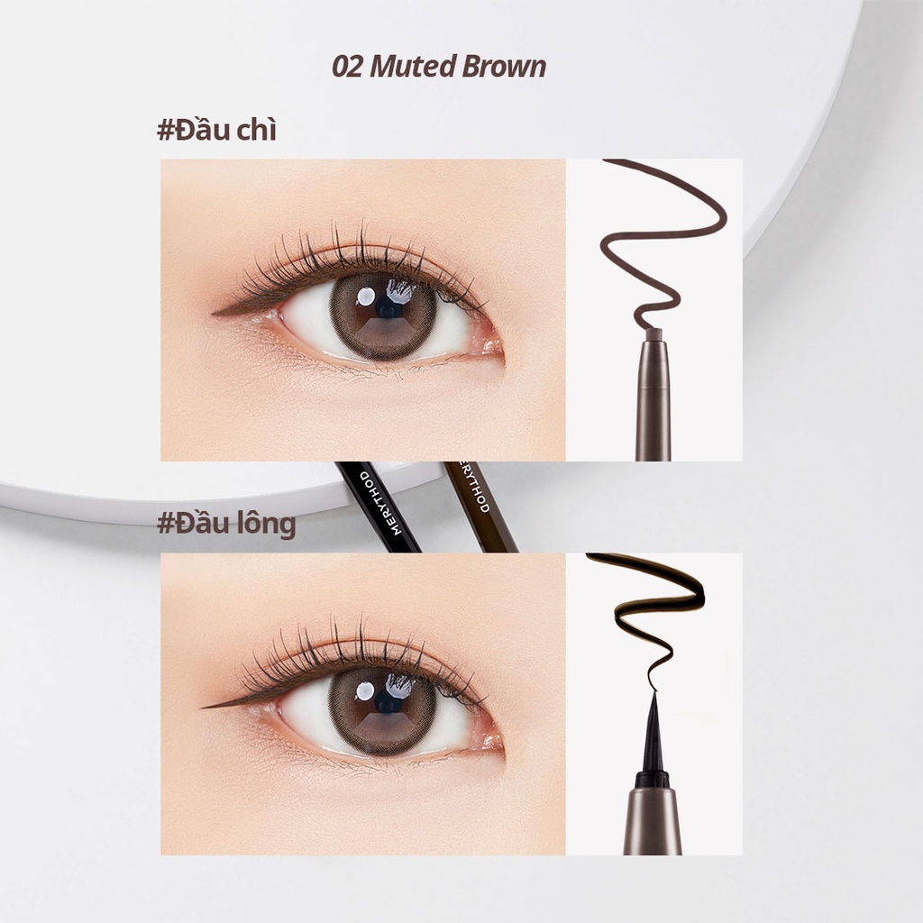 Bút kẻ mắt hai đầu chống thấm nước siêu lì rõ nét Reel Tattoo Dual Liner