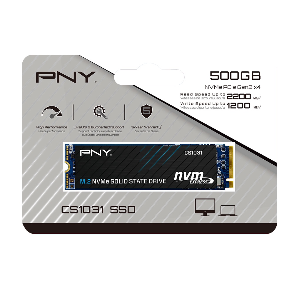 Ổ cứng SSD PNY NVMe 256GB - 500GB Gen3x4 - Bảo hành chính hãng 5 năm
