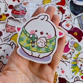 Set sticker molang đáng iu