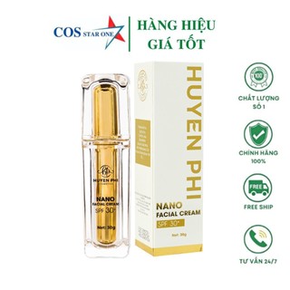 Kem face nano Huyền Phi, kem trang điểm 30g dưỡng trắng dưỡng ẩm căng mướt da
