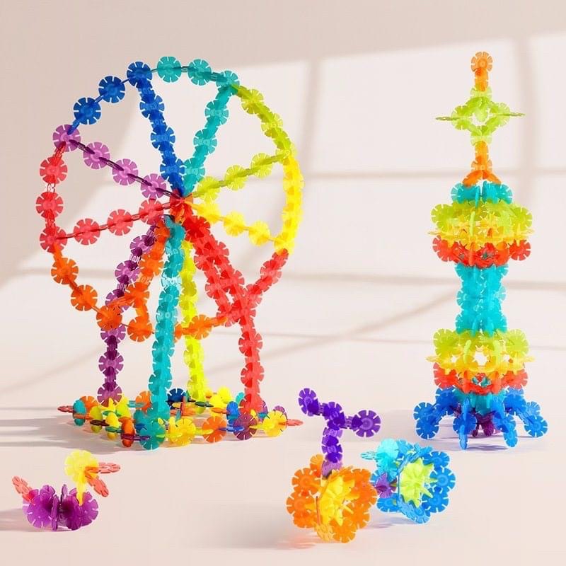 Hộp lắp ghép Snowflake MD1212- 200pcs Hãng Mideer