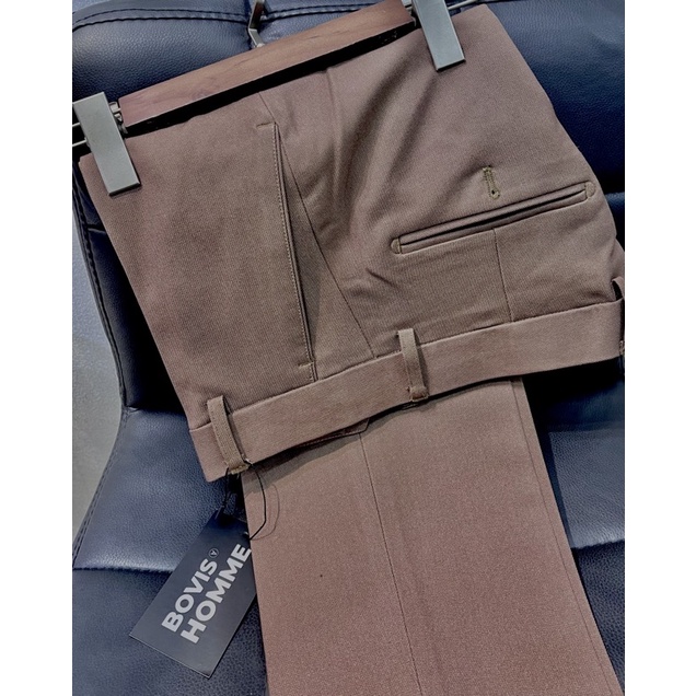 Quần Tây nam Bovis Homme phom Slim-Fit vừa vặn (cân nặng từ 60kg trở xuống)