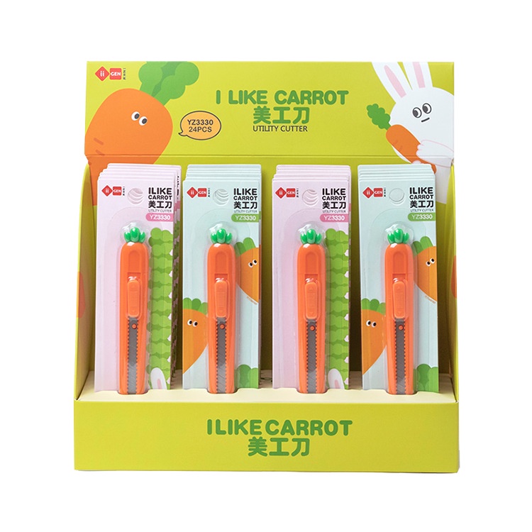 Dao rọc giấy hình dáng cà rốt, dâu tây dễ thương