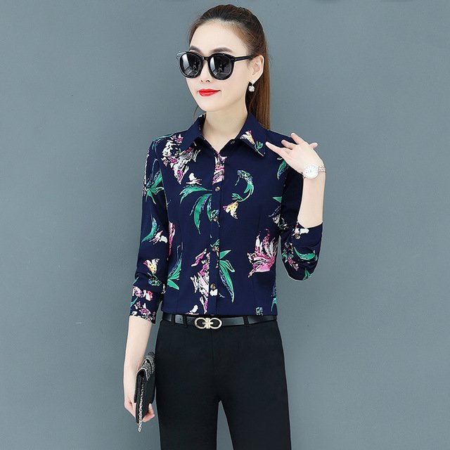 Áo sơ mi nữ công sở mẫu mới, họa tiết độc đáo nổi bật, thời trang nữ trẻ trung, cá tính QL39