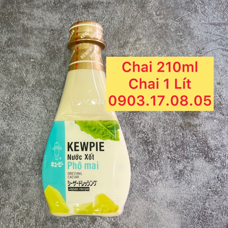 Nước sốt phô mai Kewpie (210gr) dressing Ceasar