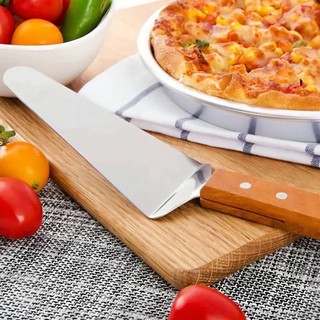 Xẻng đỡ bánh inox cán gỗ