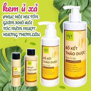 Dầu Xả Kem Ủ Tóc Bồ Kết Thảo Dược Handmade Mùi Thảo Mộc Thiên Nhiên Phục Hồi Hư Tổn Dưỡng Tóc Mềm Mượt Chắc Khoẻ