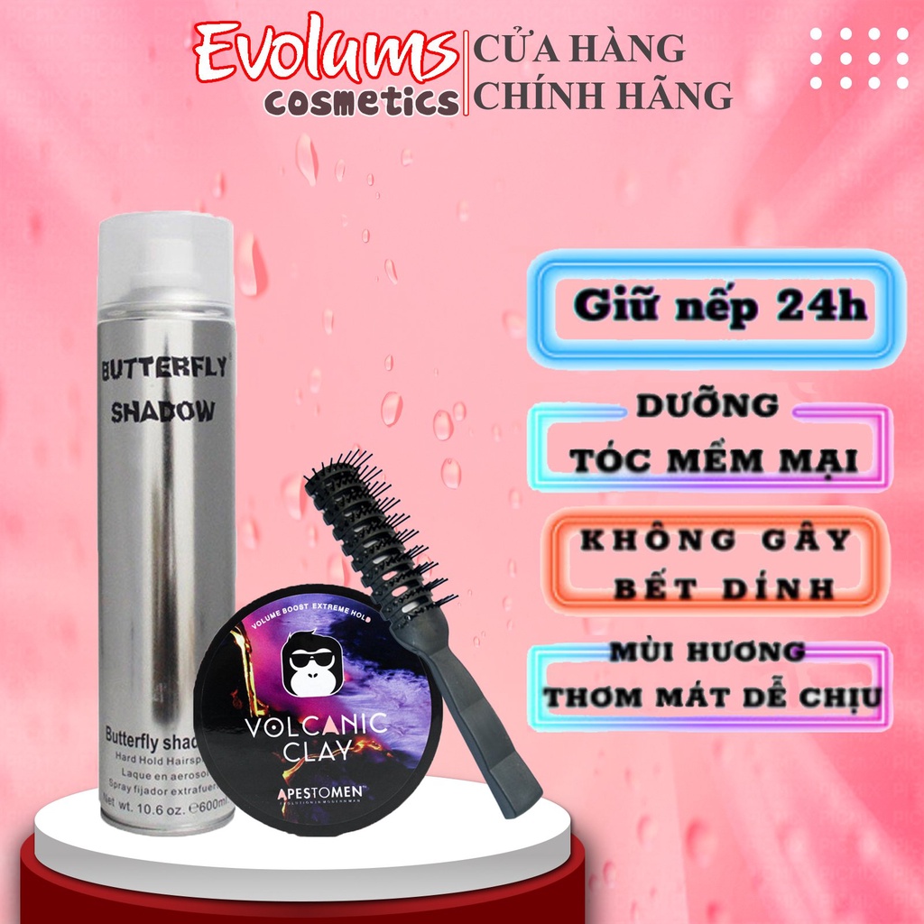 COMBO Sáp vuốt tóc nam cao cấp CLAY bóng mượt VCN keo vuốt tóc nam