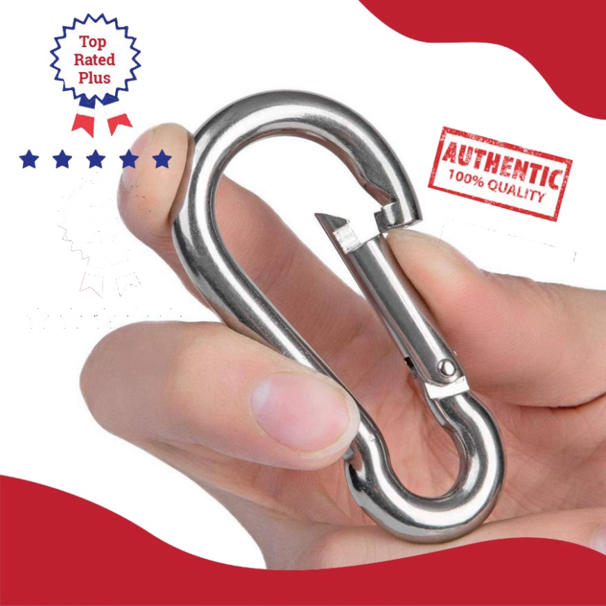 HabaGYM Móc nối máy tập nhiều kích thước 8cm,7cm,6cm giảm cân cáp tập gym móc khoá cài giàn tạ kéo xô an toàn Chính Hãng