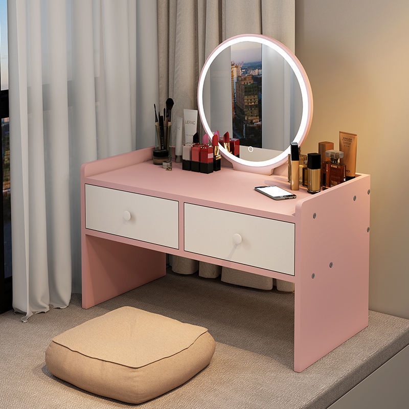 Bàn trang điểm có đèn LED MANZI DECOR trang trí phòng ngủ mã AK12 dễ dàng lắp đặt với 2 ngăn kéo rộng rãi | BigBuy360 - bigbuy360.vn