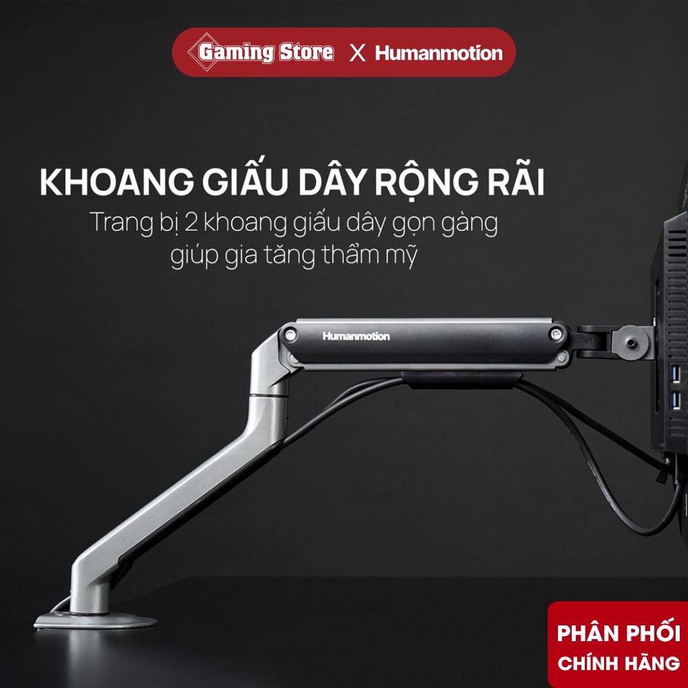 Giá Đỡ Màn Hình Máy Tính Human Motion T6 Pro - Hàng Chính hãng