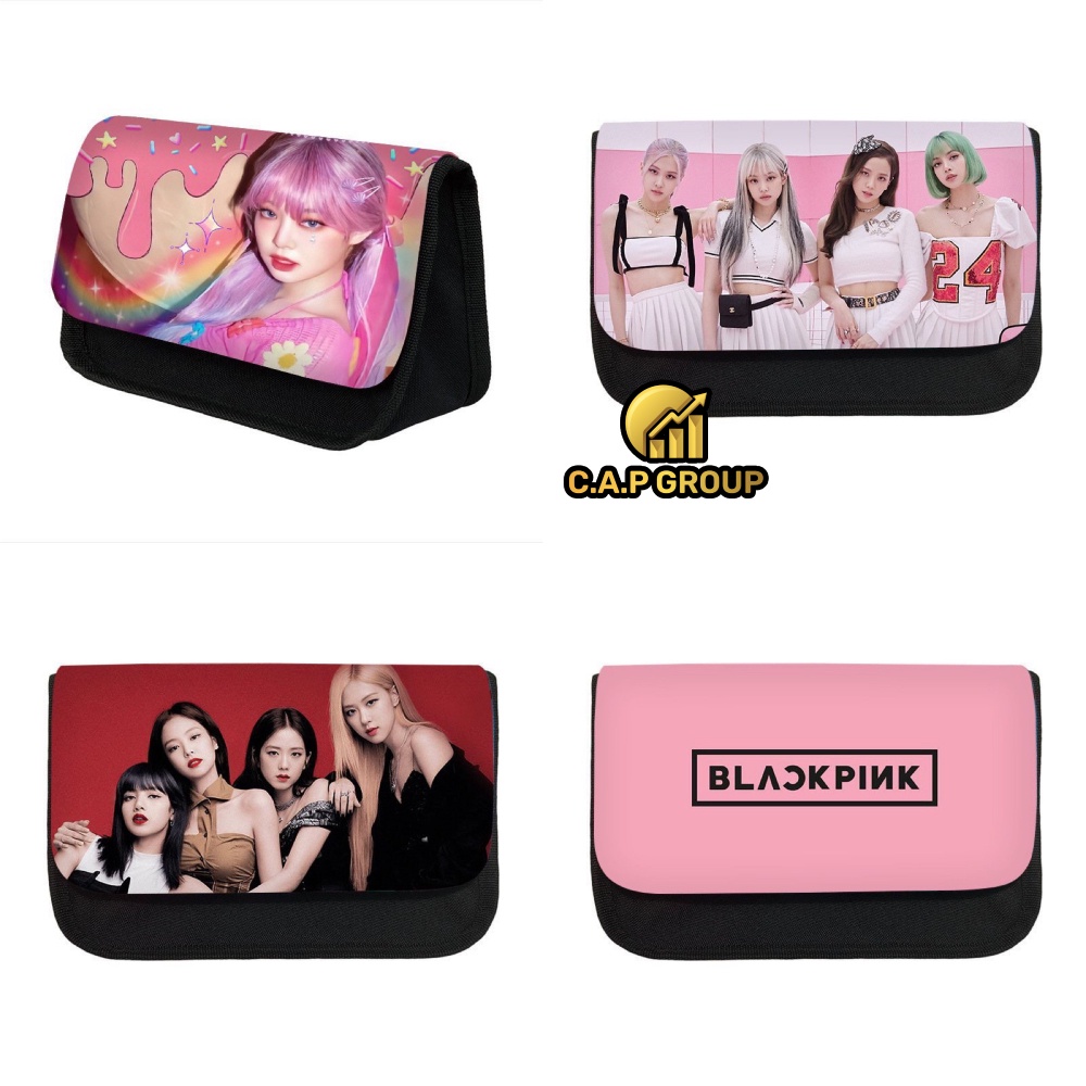 Hộp bút Blackpink túi tam giác vải canvas cute đa năng Hàn Quốc đựng nhiều ngăn