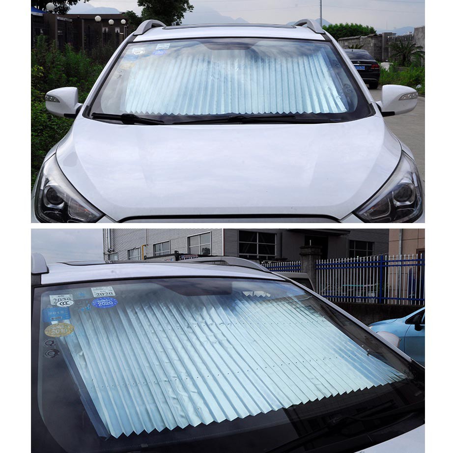 Rèm Che Nắng Kính Lái Ô Tô Tráng Nhôm Cách Nhiệt 70x125cm – Xếp Gọn Tiện Lợi, Sử Dụng Cho Mọi Dòng Xe