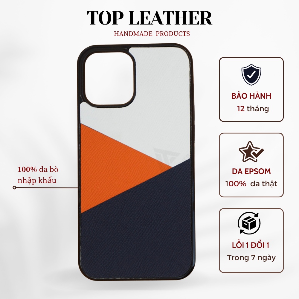 Ốp điện thoại iphone da bò cao cấp, ốp lưng mix màu sang trọng cho iphone 04 Xr/11/11 Prm-12 /12 Prm-13/13 Prm-14/14Prm