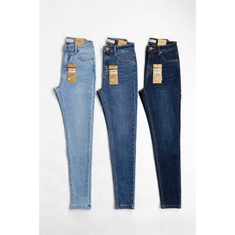 Jeans skinny ôm dài 93cm co giãn QJ650