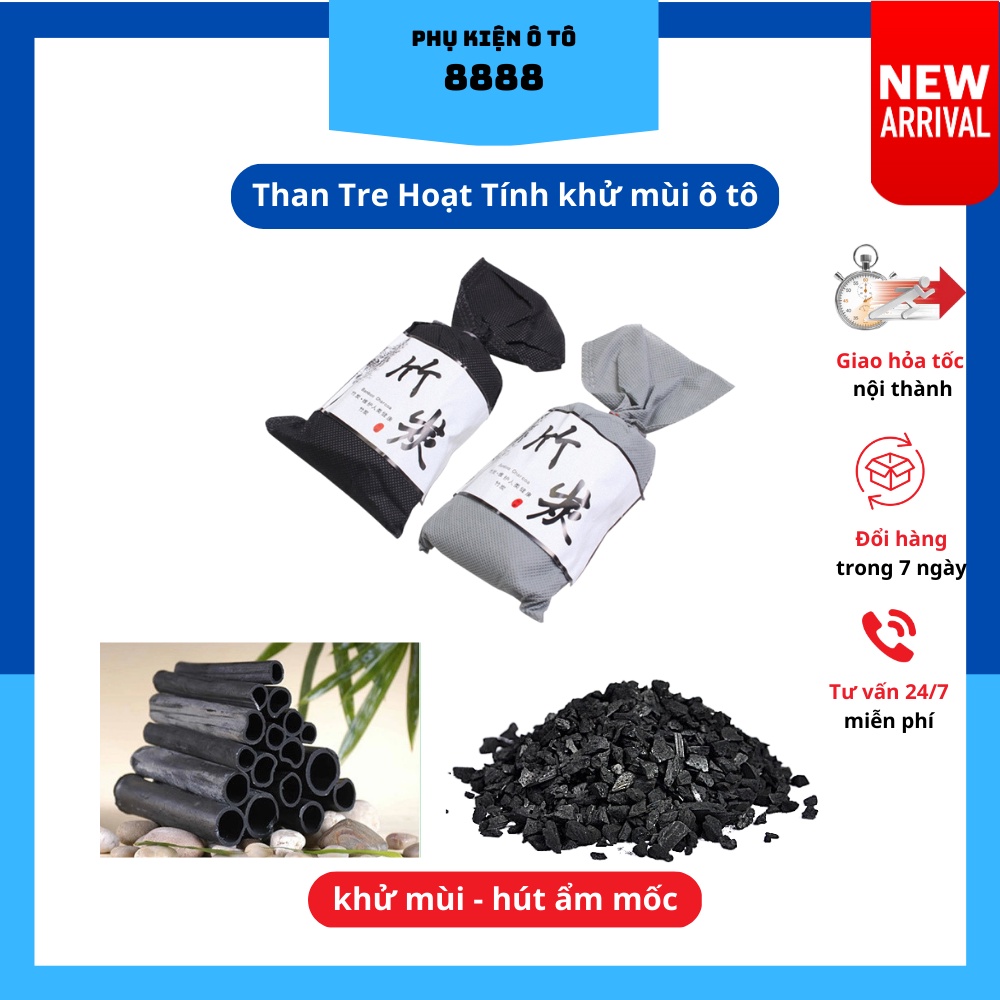 Túi than tre hoạt tính khử mùi, hút ẩm, lọc không khí ẩm mốc trên xe ô tô | BigBuy360 - bigbuy360.vn