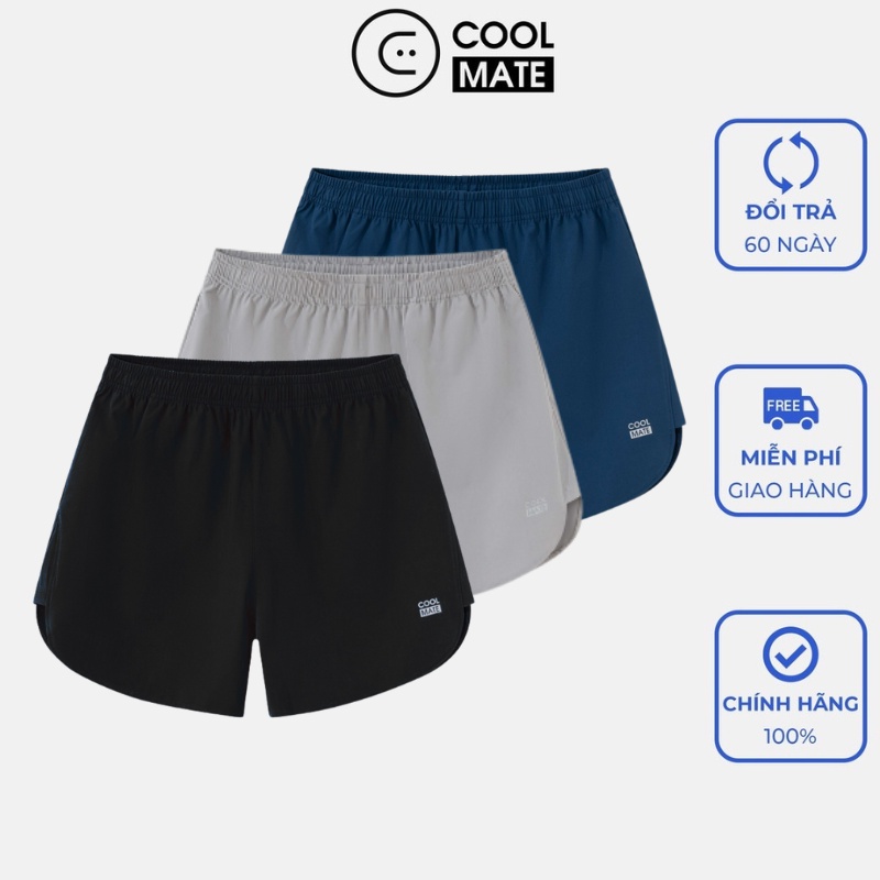 Combo 3 Quần Short thể thao Maxcool co giãn thoải mái - thương hiệu Coolmate