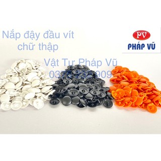 Nút nhựa bịt đầu vít chữ thập - nắp đậy đầu vít 3 ke - ngành gỗ